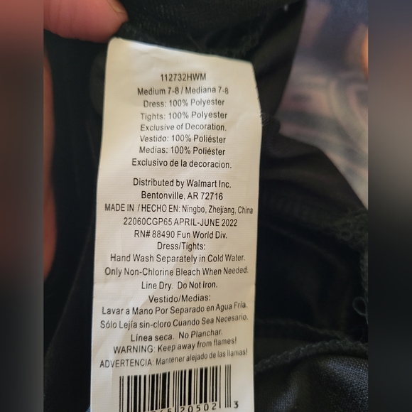 Skeleton costume M 7-8 - Picture 6 of 6